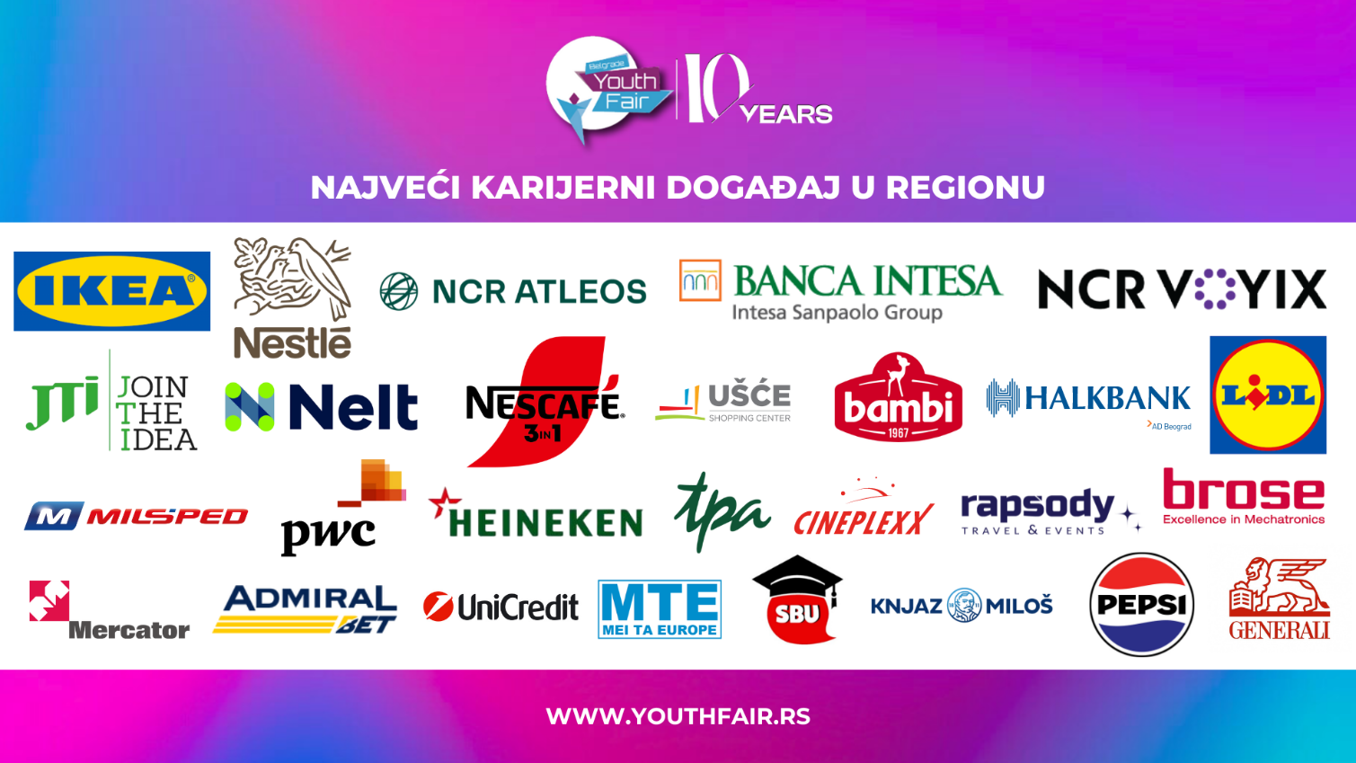 Održan jubilarni 10. Belgrade Youth Fair – najveći karijerni događaj u regionu i to sa rekordnom posećenošću