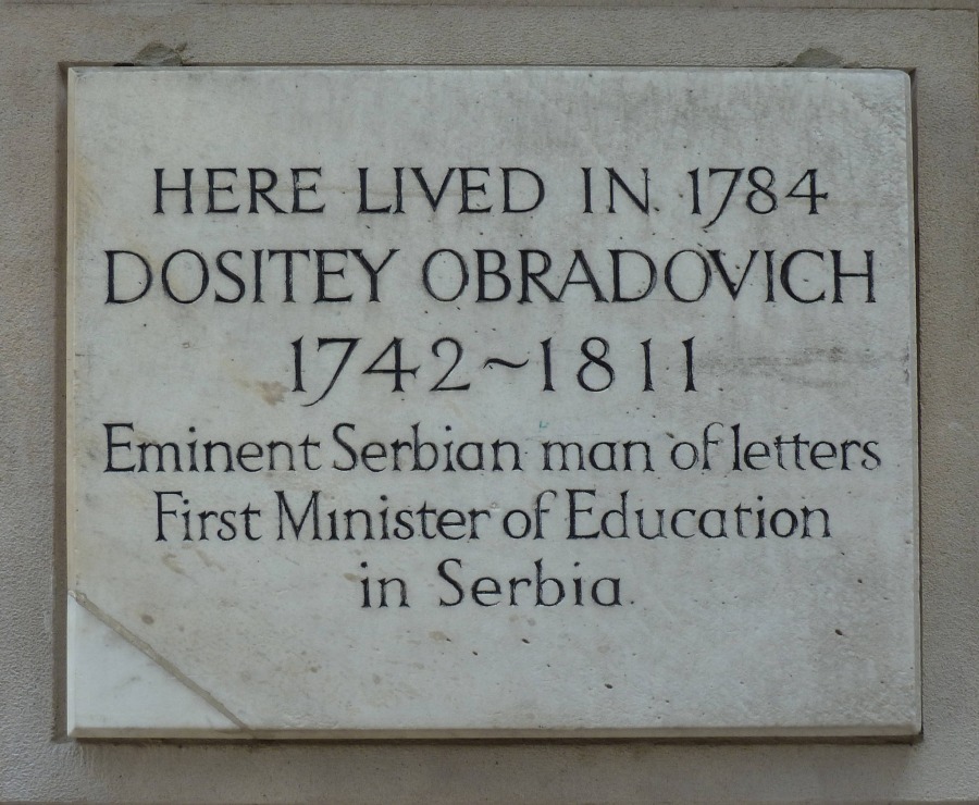spomen-ploca-dositeju-obradovicu-u-londonu spomen-ploca-dositeju-obradovicu-u-londonu